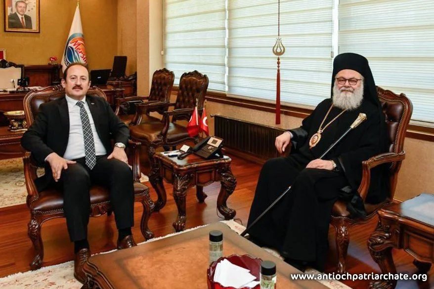 His Beatitude Patriarch John X paid a visit to visited Turkish Mersin Governor Ali Hamza Pehlivan