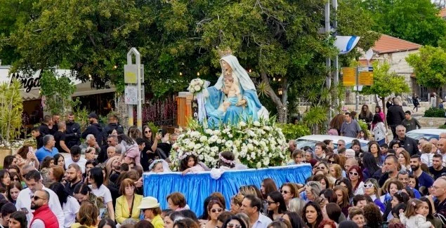 Video - The Traditional Procession of Our Lady of Mount Carmel, in the City of Haifa, Galilee