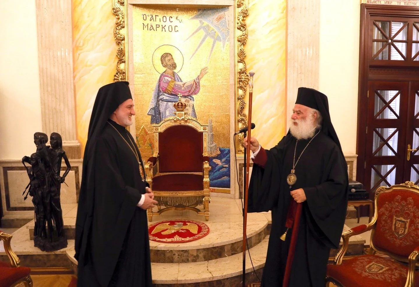 غبطة البابا ثيودروس الثاني يستقبل رئيس أساقفة أميركا للبطريركيّة المسكونية سيادة المتروبوليت البيدوفورس