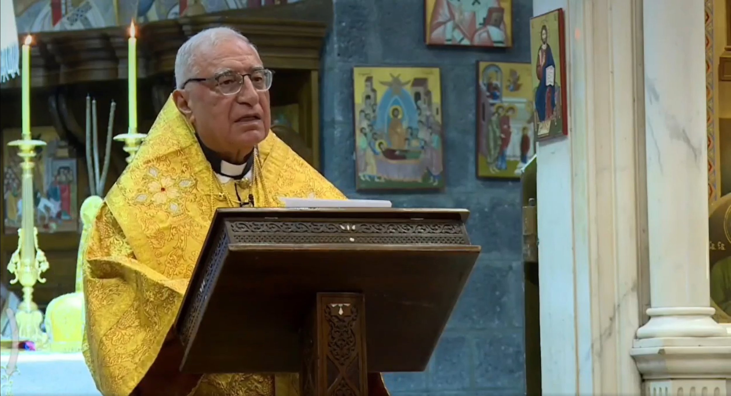 غبطة البطريرك يوسف العبسي يترأّس اللّيترجيّا الإلهيّة المقدّسة لمناسبة ذكرى يوبيله الكهنوتي الذهبي