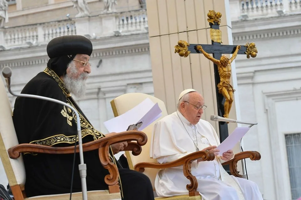 On the First Day of His Visit to the Vatican… His Holiness Pope Tawadros II Participates in the General Audience of His Holiness Pope Francis and Visits the Vatican Museum
