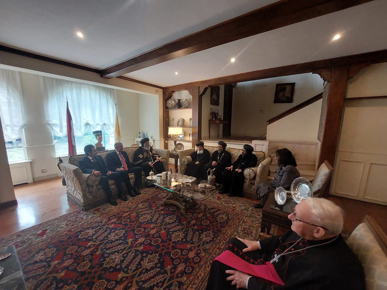 قداسة البابا تواضروس الثاني يزور سفارة مصر في الڤاتيكان 