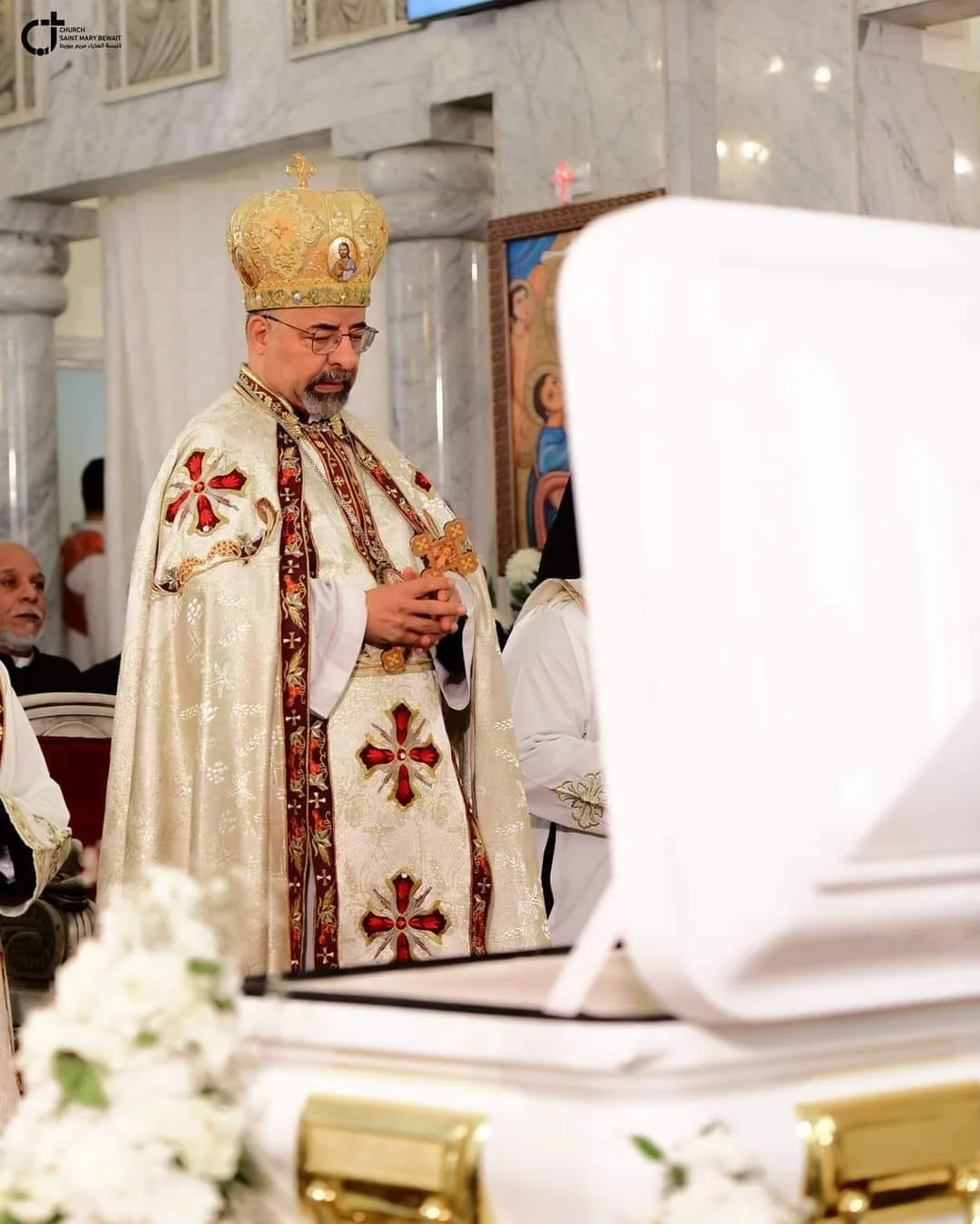 غبطة الأنبا إبراهيم إسحق يترأّس قدّاس وجنّاز مثلّث الرحمات نيافة الأنبا كيرلس
