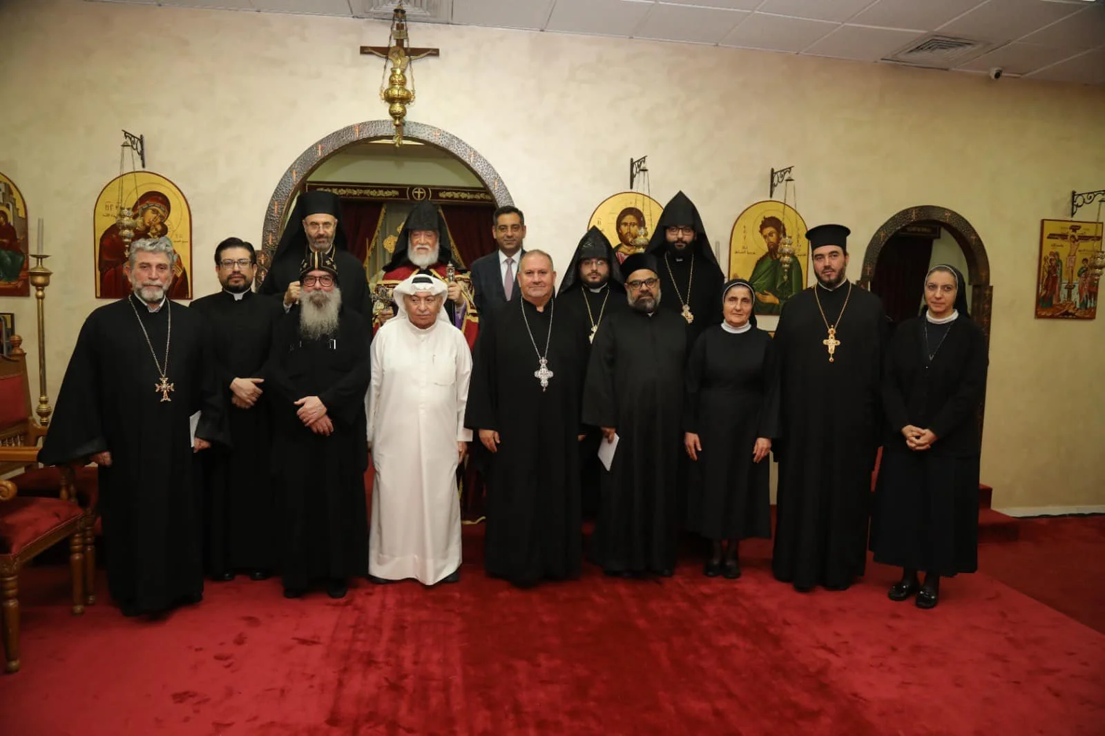 His Holiness Catholicos Aram I Presides an Ecumenical Thanksgiving Service, Conducted in the Greek Orthodox Archdiocese of Kuwait