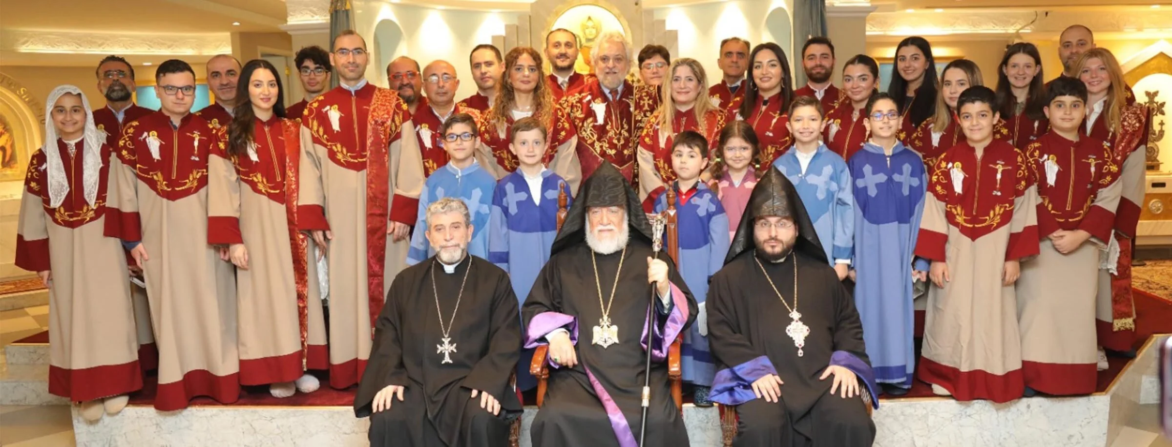 His Holiness Catholicos Aram I Delivers a Pontifical Speech at Sts. Vartanants Church in Kuwait