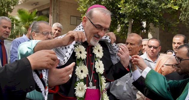 His Beatitude Patriarch Pierbattista Pizzaballa continues his pastoral visits with Aboud