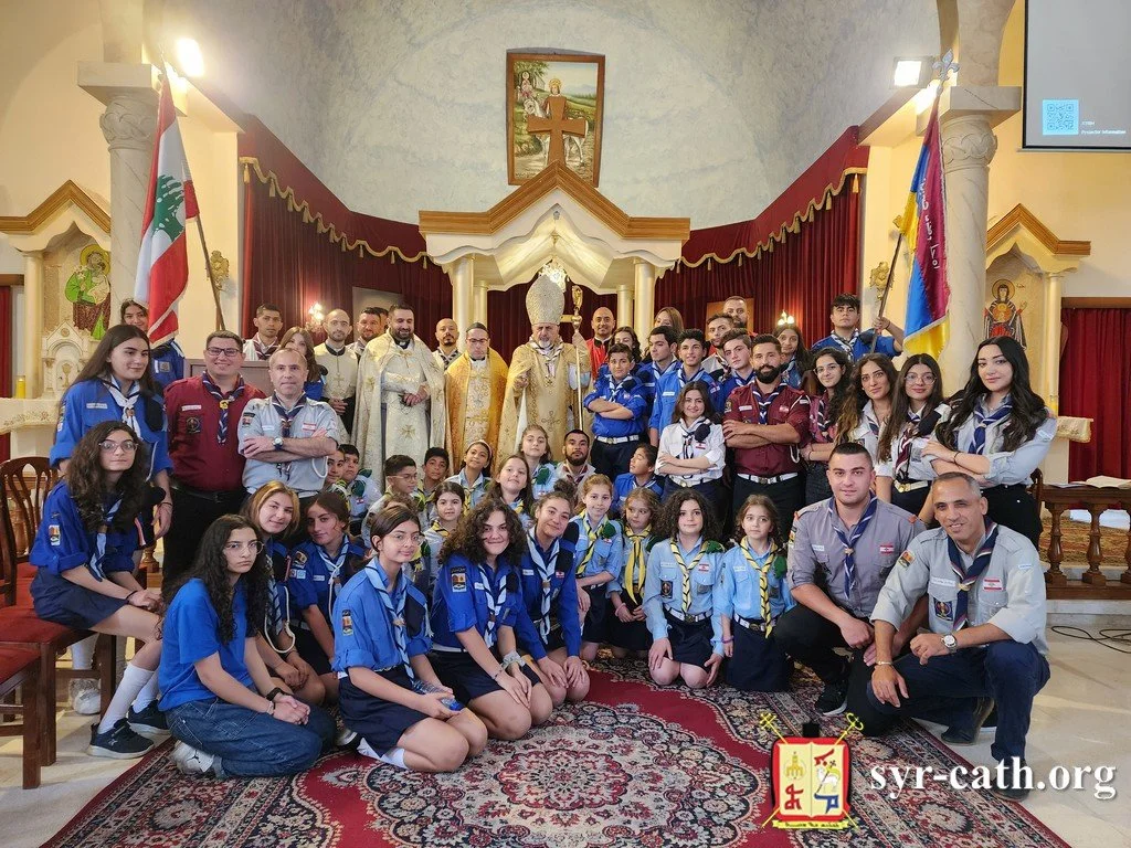 غبطة البطريرك مار اغناطيوس يوسف الثالث يونان يحتفل بالقدّاس لحركة مار بهنام وسارة لمناسبة ذكرى ٤٢ سنة على تأسيسها، الفنار - المتن، جبل لبنان