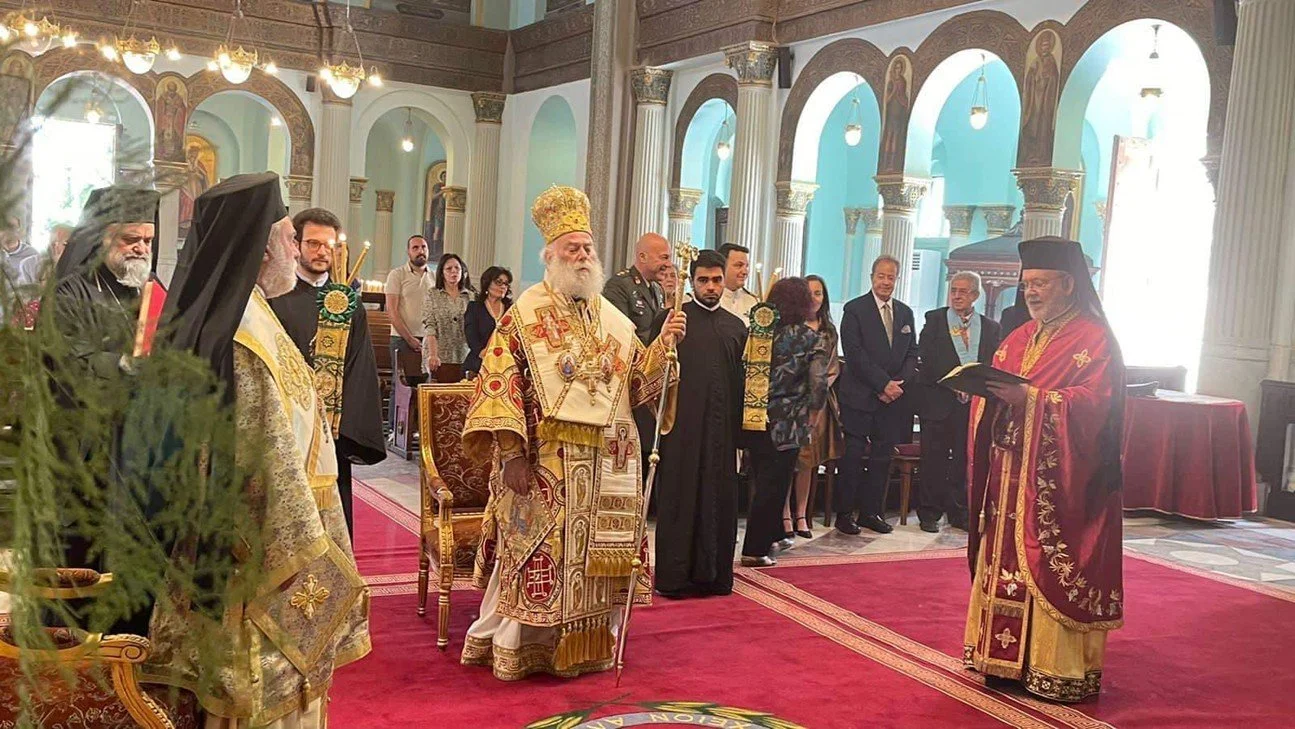 غبطة البابا ثيودروس يحتفل بعيد القدّيسَيّن قسطنطين وهيلانة