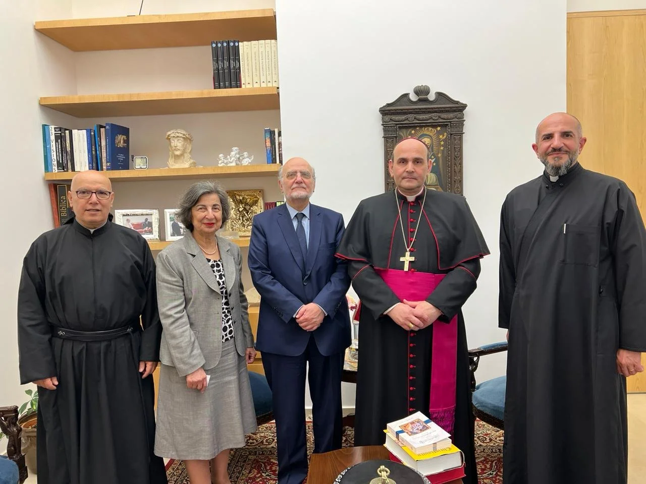 الأمين العام د. ميشال عبس ووفد من مجلس كنائس الشرق الأوسط