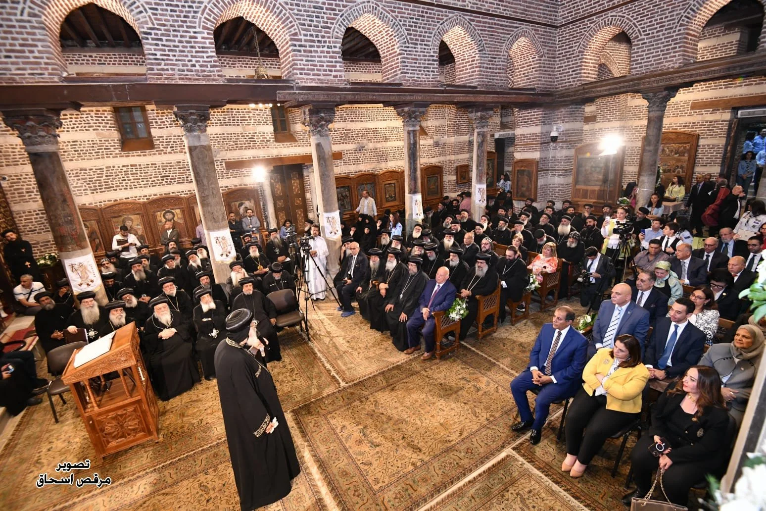 قداسة البابا تواضروس الثاني يشهد الإحتفال بـ "دخول المسيح أرض مصر" في كنيسة "أبي سرجة" بمصر القديمة