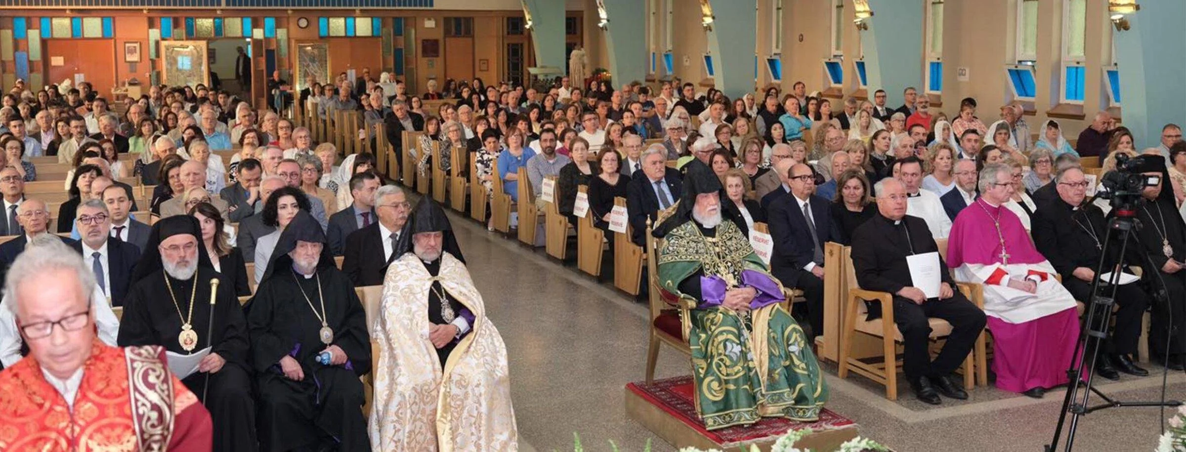 His Holiness Catholicos Aram I Presided Over Ecumenical Prayers Held at Bon Pasteur Church In Laval, Canada