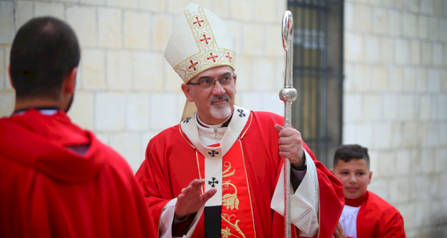 His Beatitude Patriarch Pierbattista Pizzaballa Visits Rafidia 