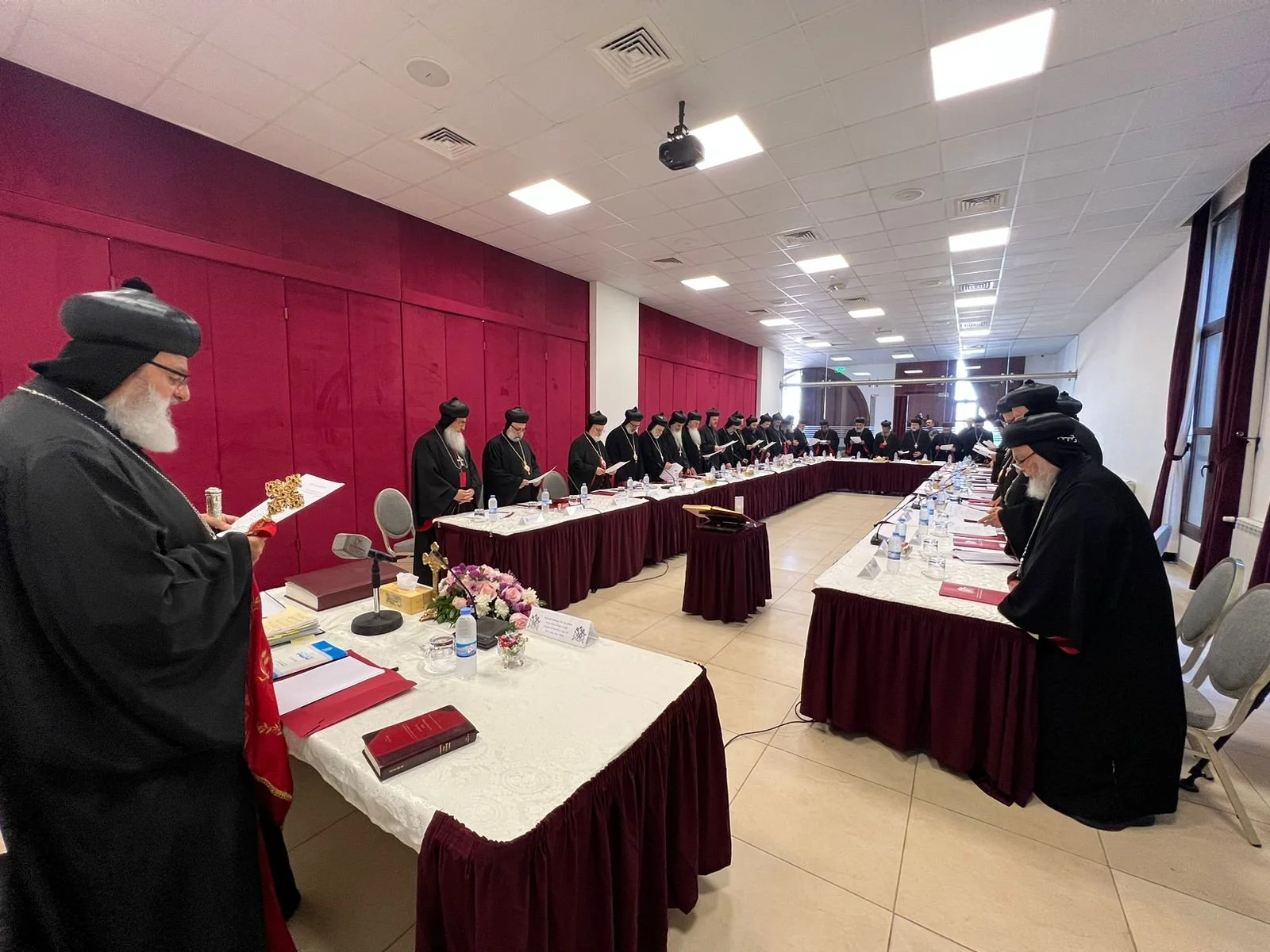 The Holy Synod of the Syriac Orthodox Church Starts its Sessions at the Patriarchal Residence in Atchaneh - Lebanon, Under the Presidency of His Holiness Patriarch Mor Ignatius Aphrem II