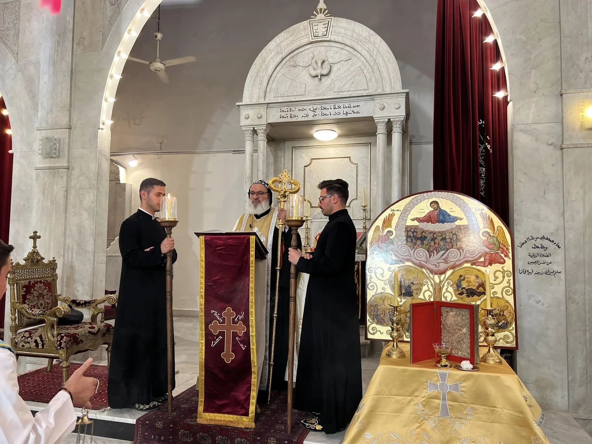 His Holiness Patriarch Mor Ignatius Aphrem II Presids Over the Evening Prayer at St. Georges Patriarchal Cathedral in Bab Touma – Damascus