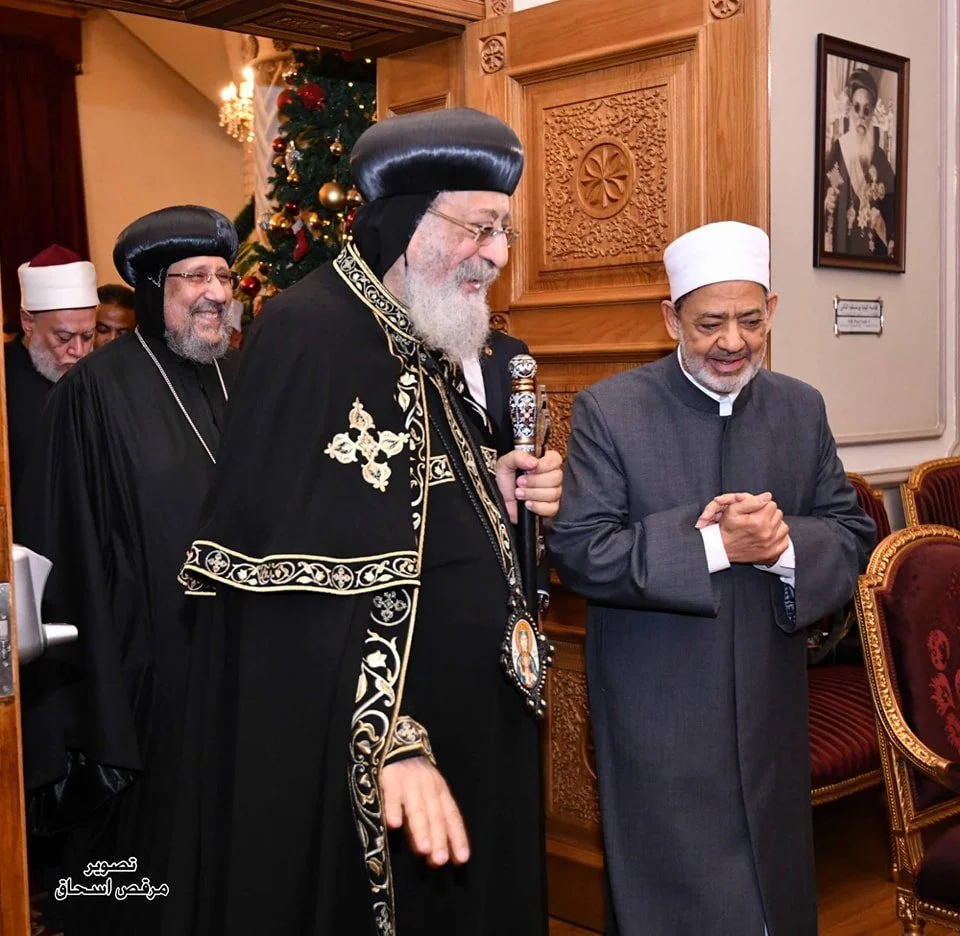 قداسة البابا تواضروس الثاني يهنّئ شيخ الأزهر الشريف بعيد الأضحى