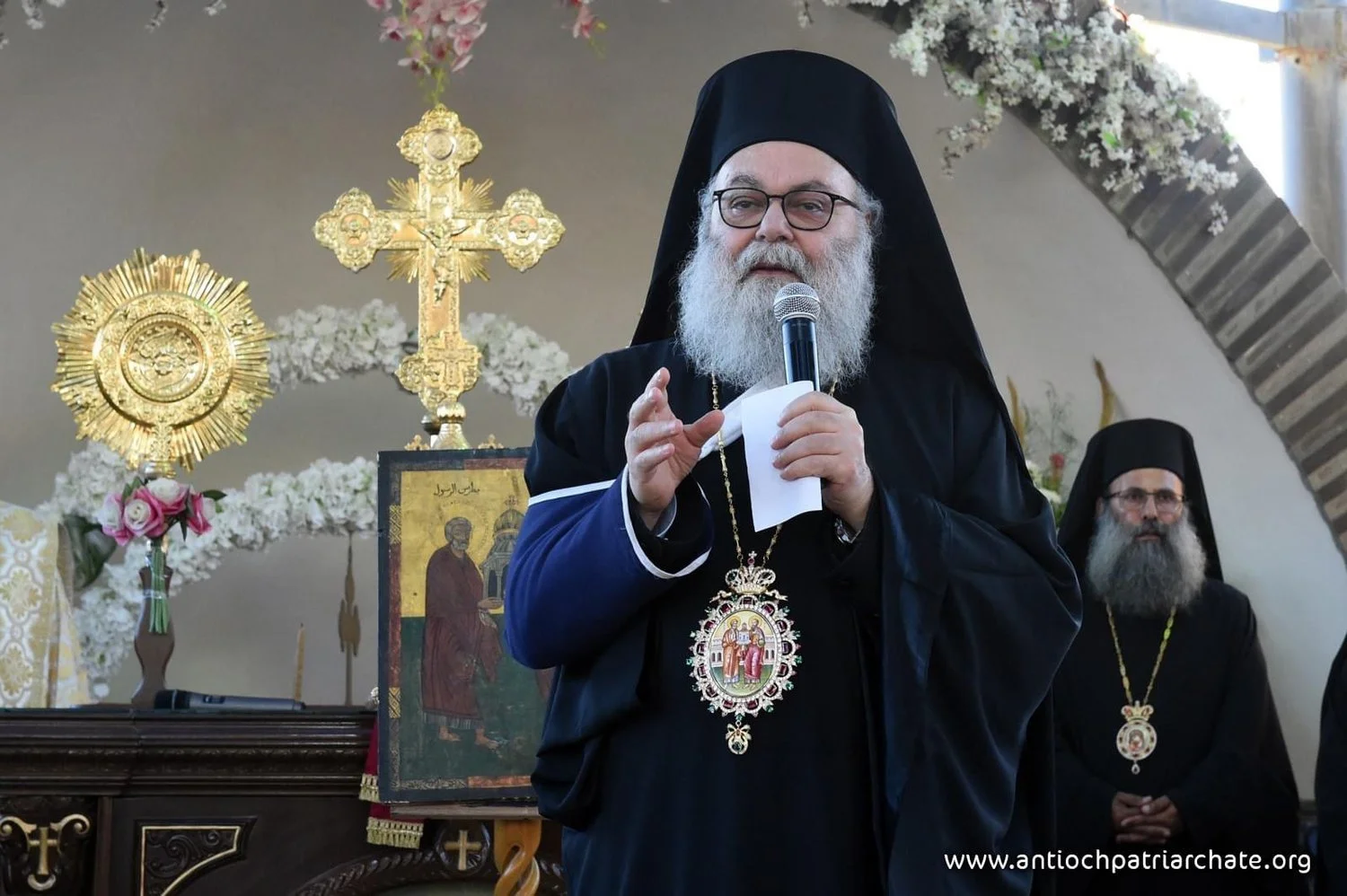 Video - Speech of His Beatitude Patriarch John X at the Vespers of Saints Peter and Paul in the Vision of Saint Paul the Apostle Patriarchal Monastery in Tal Kawkab, Rural Damascus