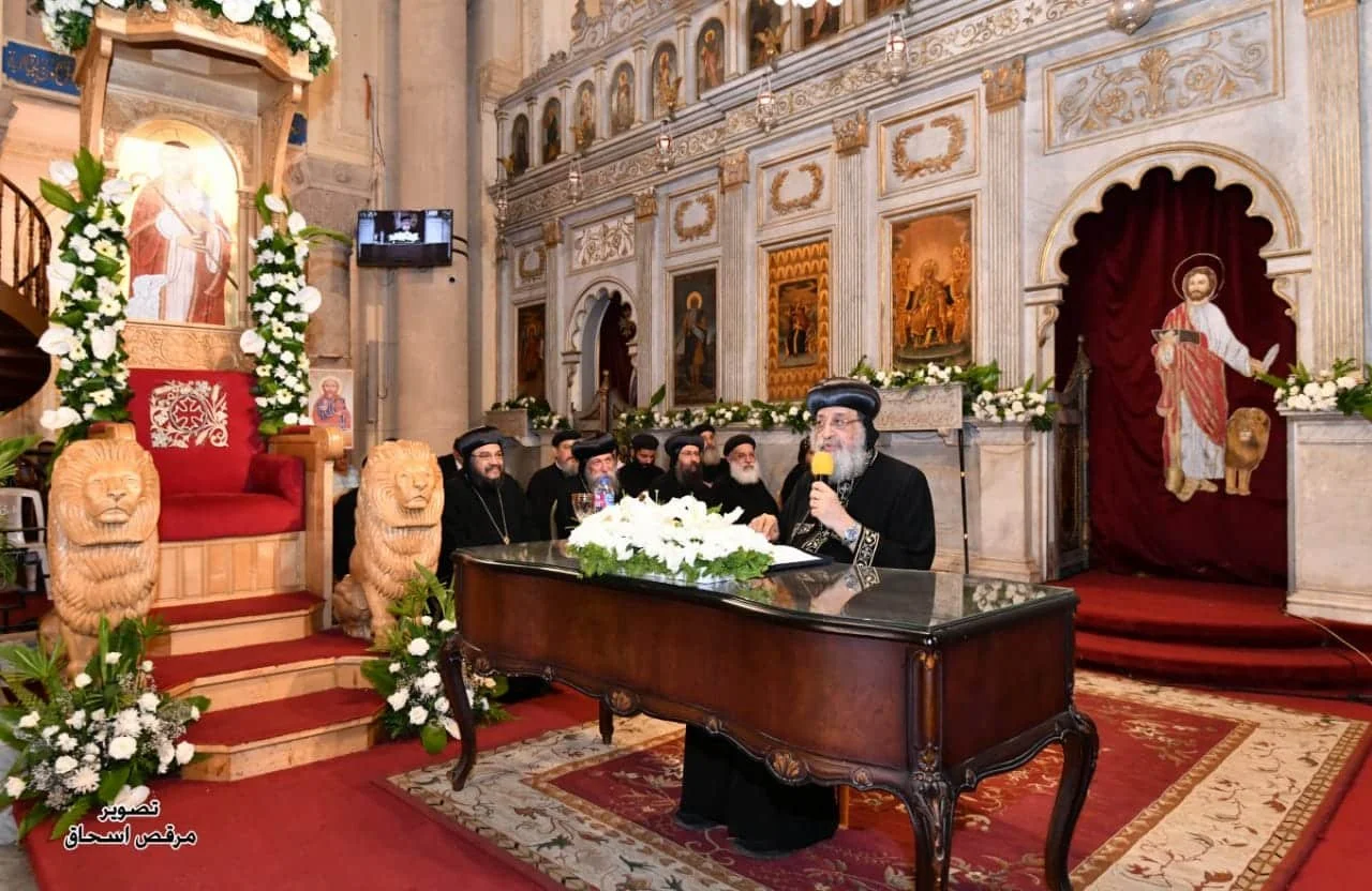 قداسة البابا تواضروس الثاني يلقي عظته الأسبوعيّة في اجتماع الأربعاء الأسبوعي