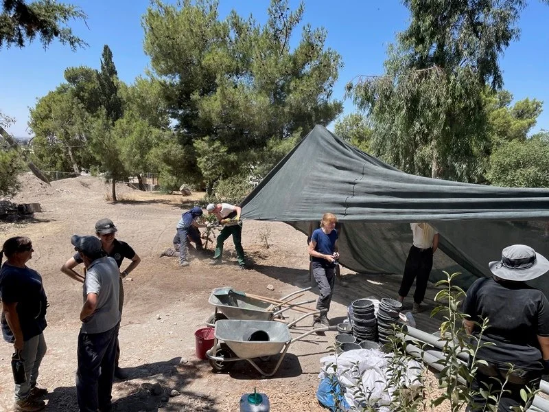 The Greek Orthodox Patriarchate of Jerusalem and a German Delegation at the Holy Zion Cemetery