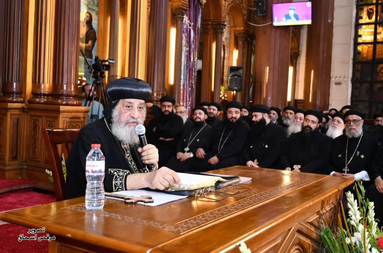 قداسة البابا تواضروس الثاني يلقي عظته الأسبوعيّة في اجتماع الأربعاء الأسبوعي