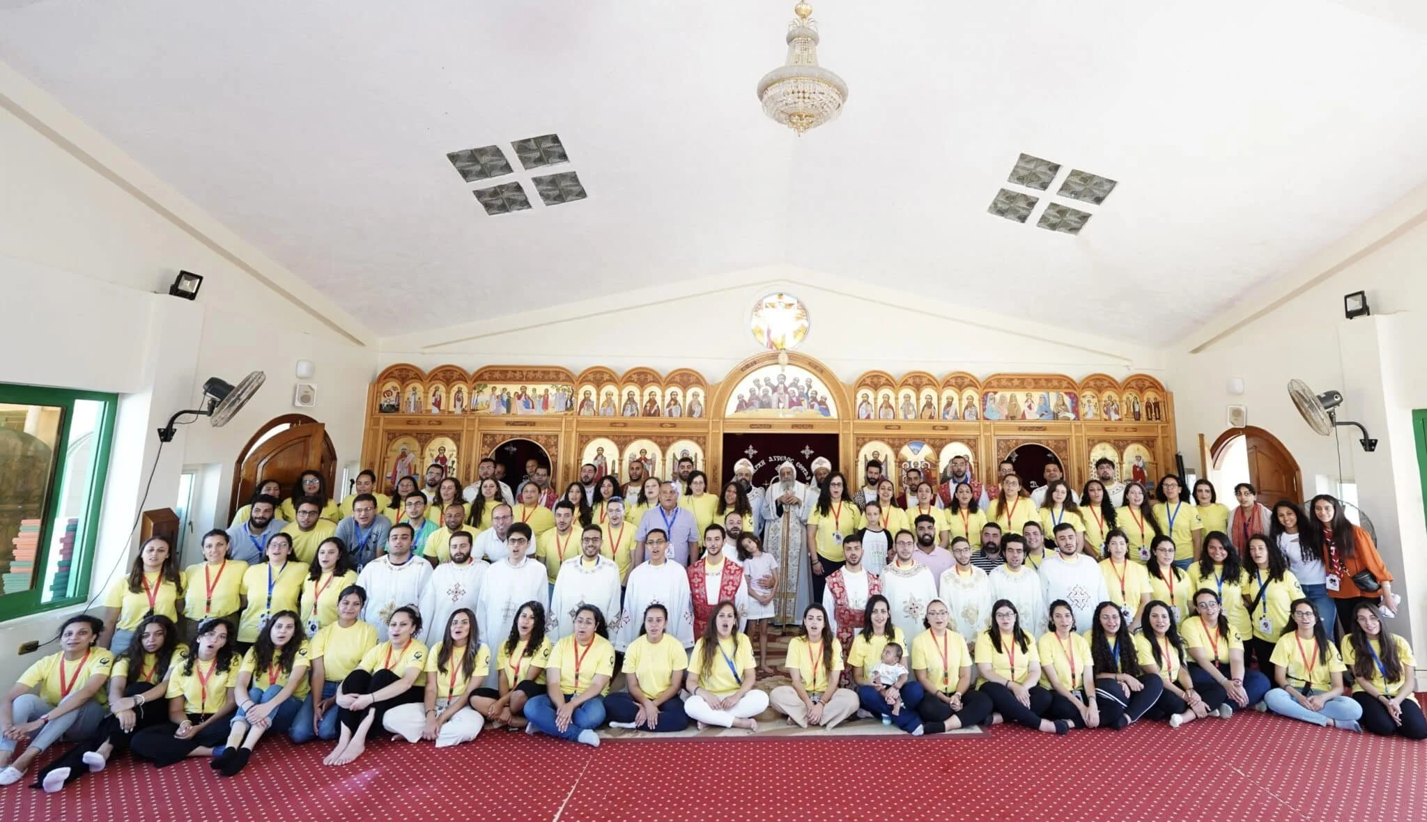 قداسة البابا تواضروس الثاني يصلّي القدّاس الإلهي مع شباب ملتقى لوجوس الثالث