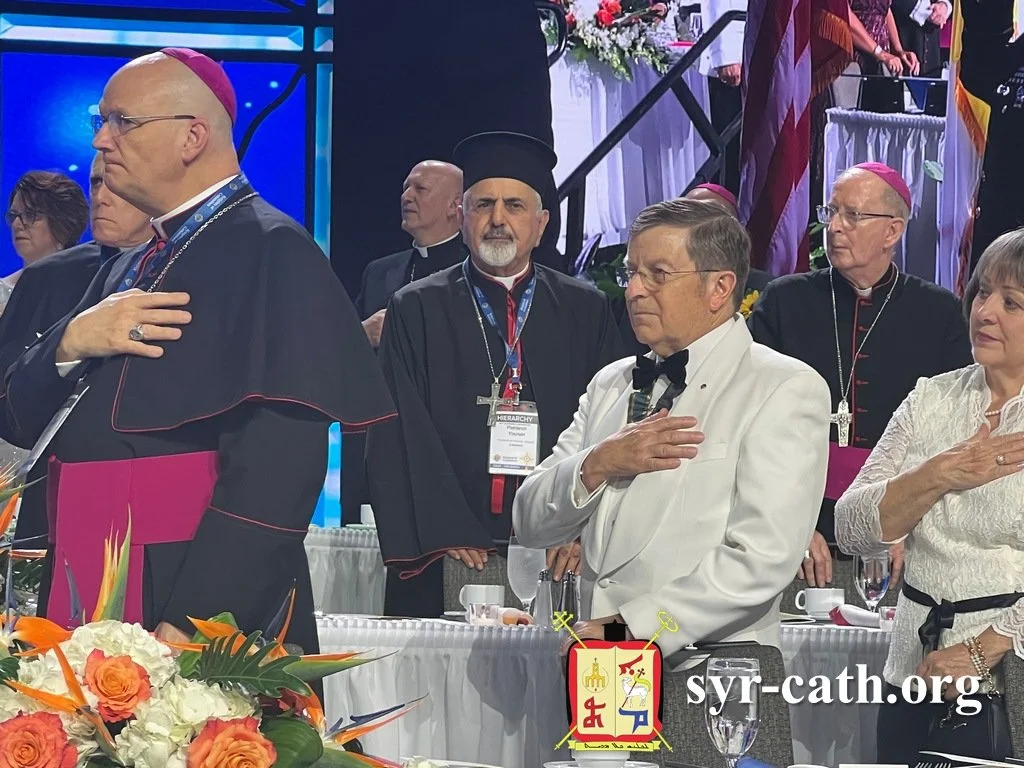 غبطة البطريرك مار اغناطيوس يوسف الثالث يونان يحضر حفل الاستقبال الرسمي للمؤتمر العام السنوي المئة والحادي والأربعين لمنظَّمة فرسان كولومبوس، أورلاندو – فلوريدا، الولايات المتّحدة الأميركية