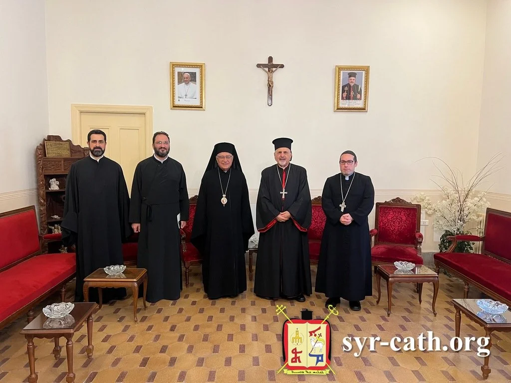 غبطة البطريرك مار اغناطيوس يوسف الثالث يونان يستقبل غبطة البطريرك يوسف العبسي للتّداول في الشّؤون الكنسيّة المشتركة