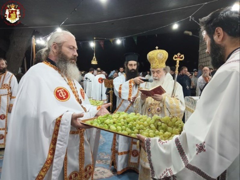 His Beatitude Patriarch Theophilos III Celebrates the Feast of the Holy Transfiguration of Christ the Saviour 