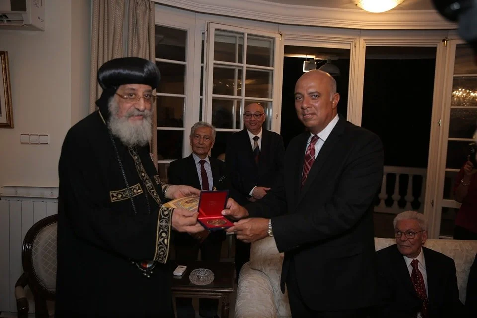 حفل عشاء السفارة المصريّة في المجر على شرف قداسة البابا تواضروس الثاني