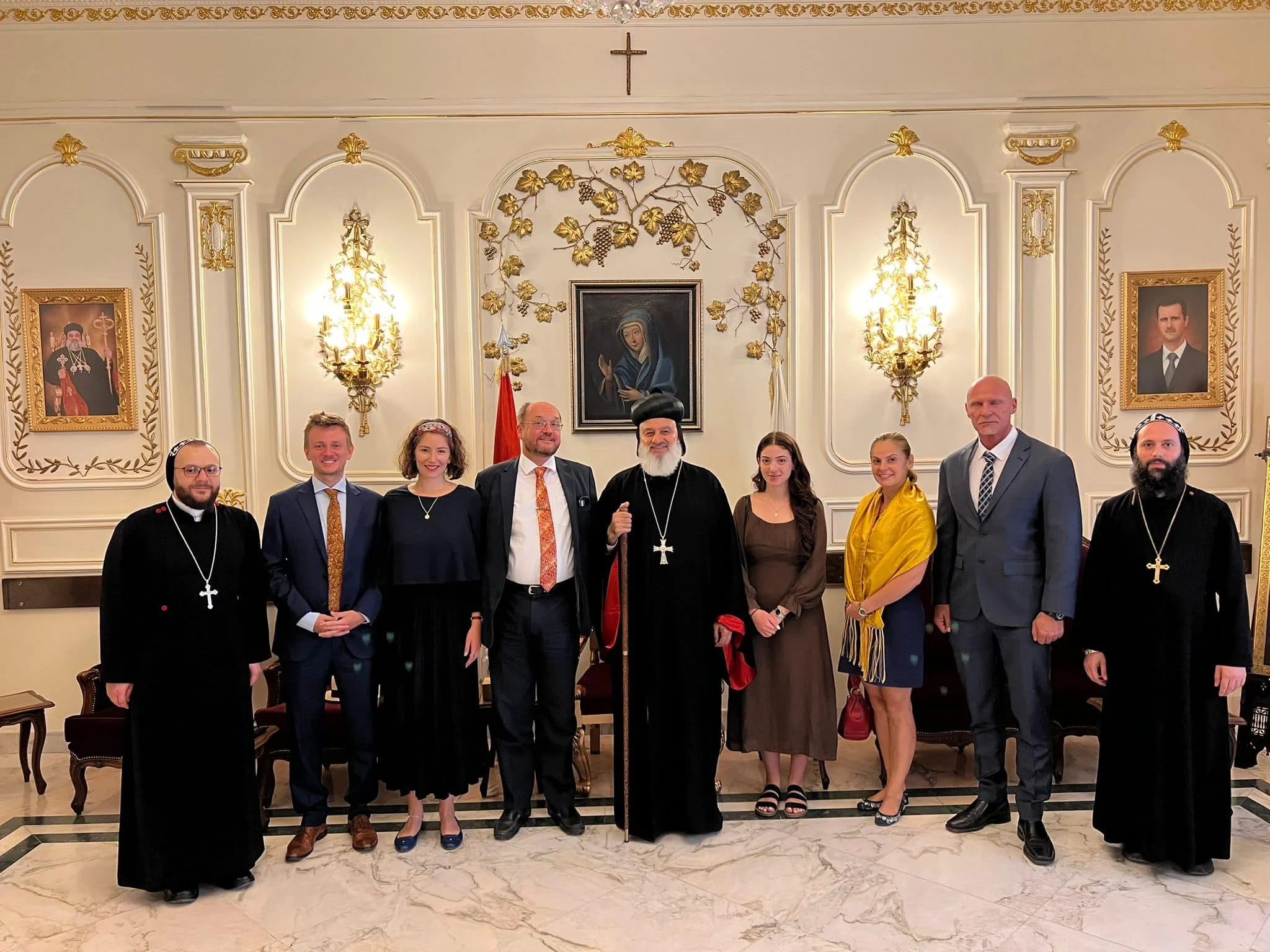 His Holiness Patriarch Mor Ignatius Aphrem II Receives His Excellency the Charge d’Affaires of the Austrian Embassy in Syria Mr. Peter Krois