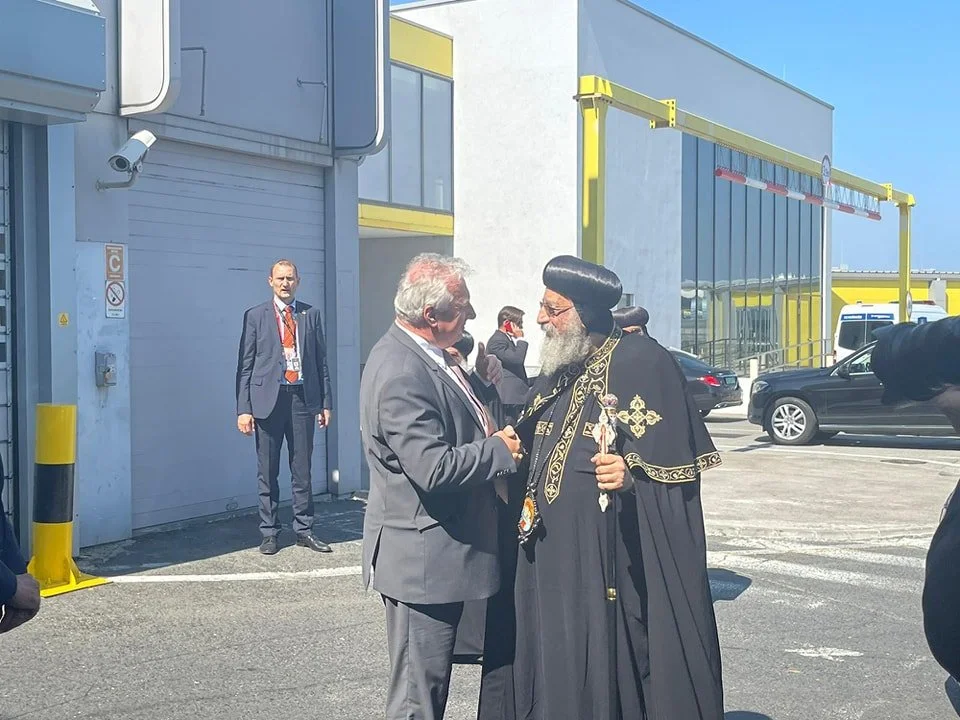 His Holiness Pope Tawadros II Leaves Hungary to Return to Egypt