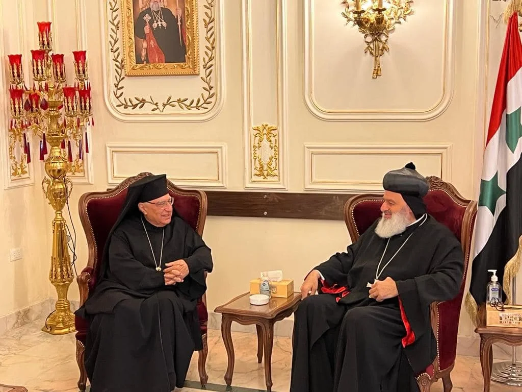  His Holiness Patriarch Mor Ignatius Aphrem II Receives His Beatitude Joseph Absi