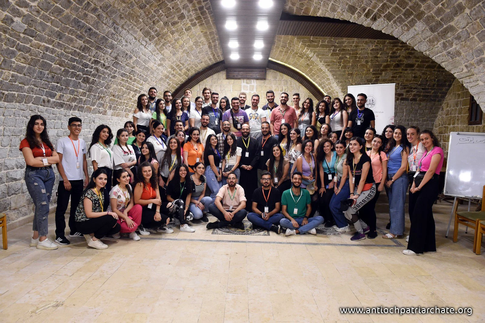 إنطلاق لقاء شبيبة دمشق وريفها في دير القدّيس جاورجيوس الحميراء البطريركي - المشتاية، سوريا