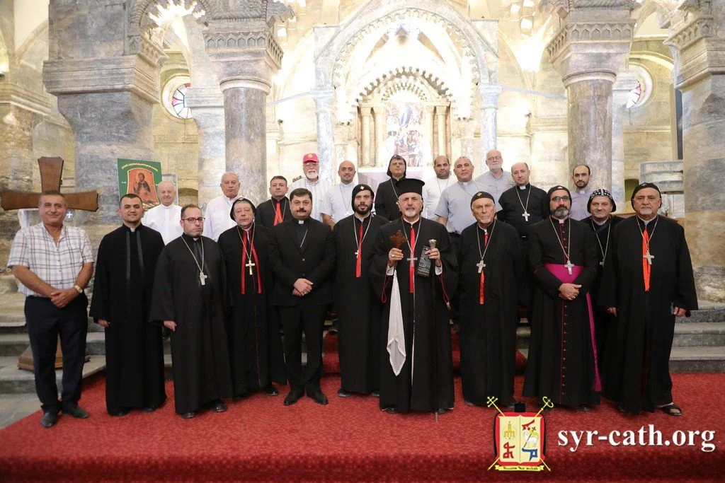 غبطة البطريرك مار اغناطيوس يوسف الثالث يونان يزور كنيسة مار توما في مدينة الموصل، العراق