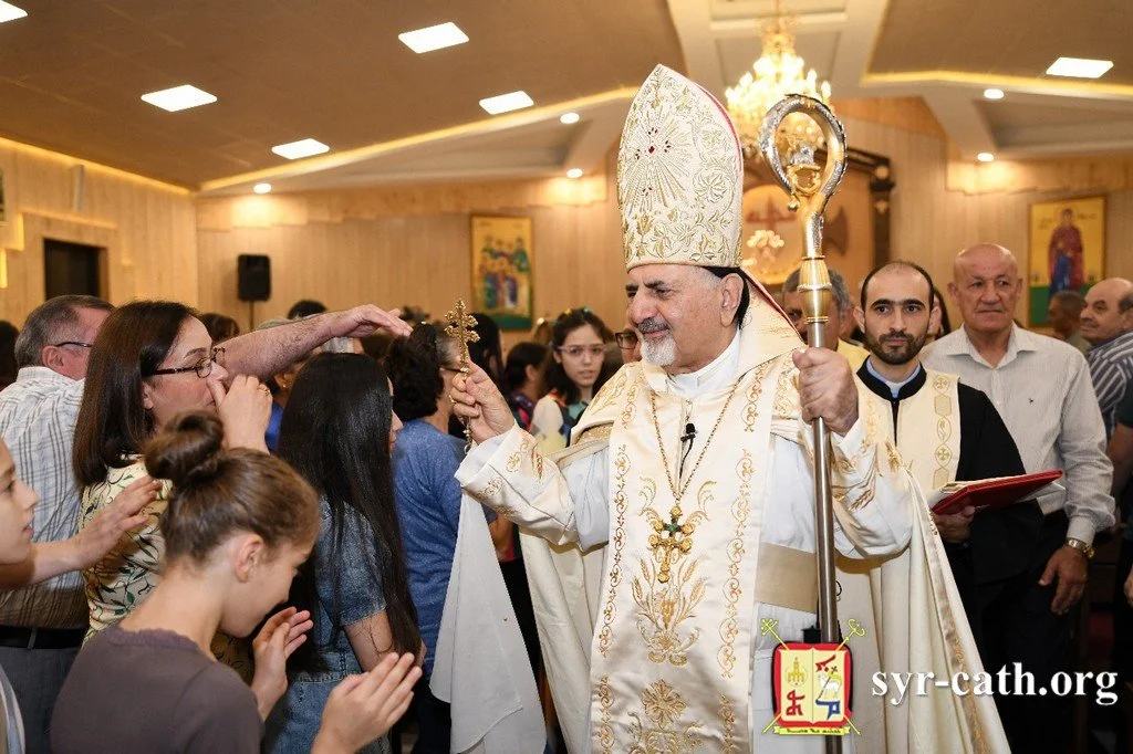 غبطة البطريرك مار اغناطيوس يوسف الثالث يونان يحتفل بقدّاس عيد الصليب المقدّس في كنيسة مارت شموني في عينكاوه – أربيل، العراق