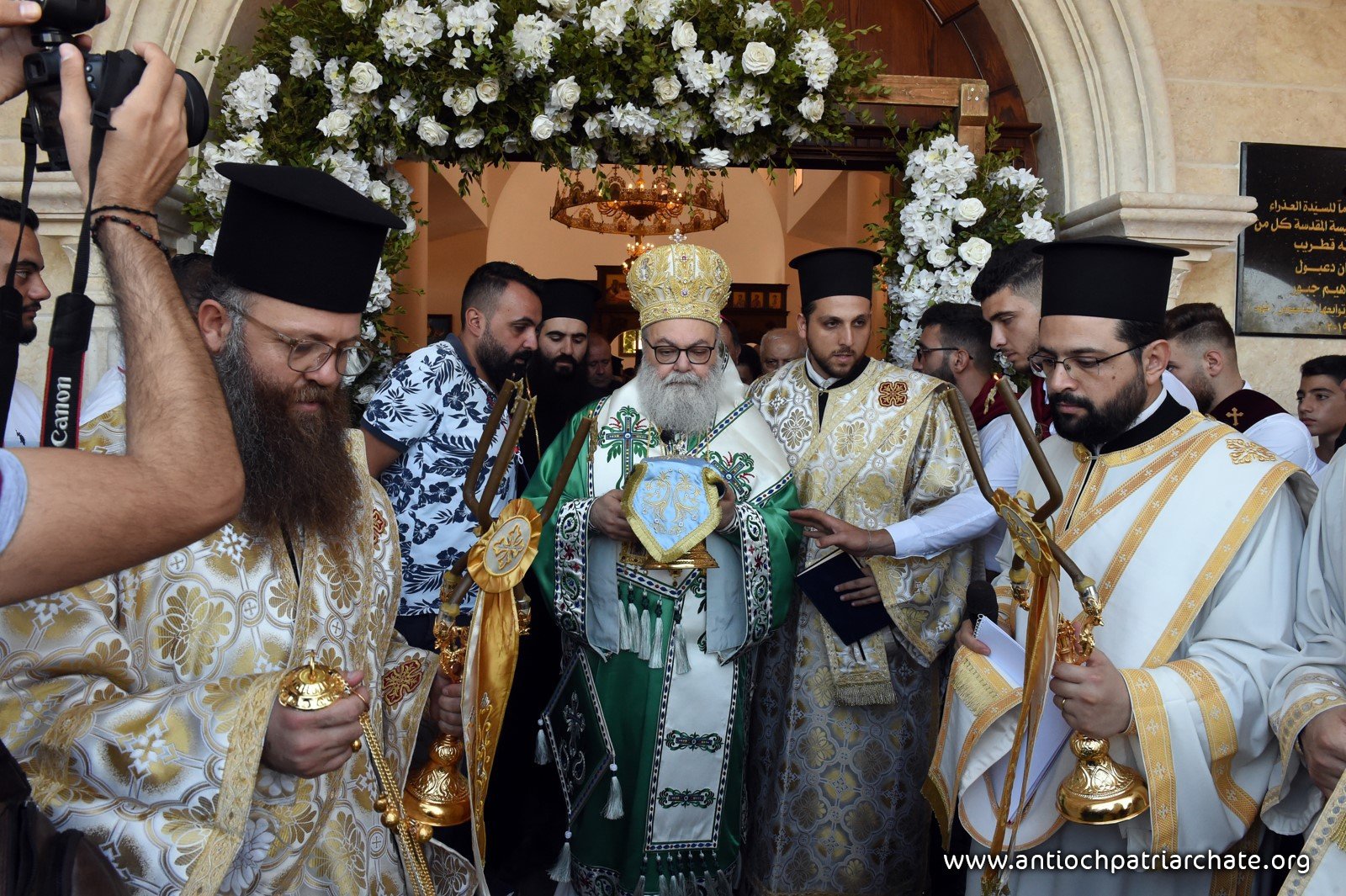 غبطة البطريرك يوحنّا العاشر يُدشّن كنيسة رقاد السيّدة في قرية صايا التابعة لأبرشيّة اللّاذقيّة في محافظة طرطوس