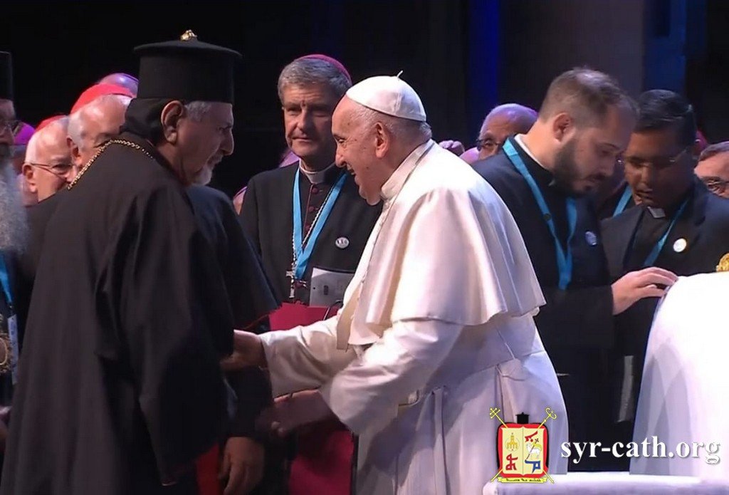 غبطة البطريرك مار اغناطيوس يوسف الثالث يونان  يشارك في الجلسة الختاميّة لمؤتمر "اللّقاءات المتوسّطية"، بمشاركة قداسة البابا فرنسيس، قصر فارو - مرسيليا، فرنسا