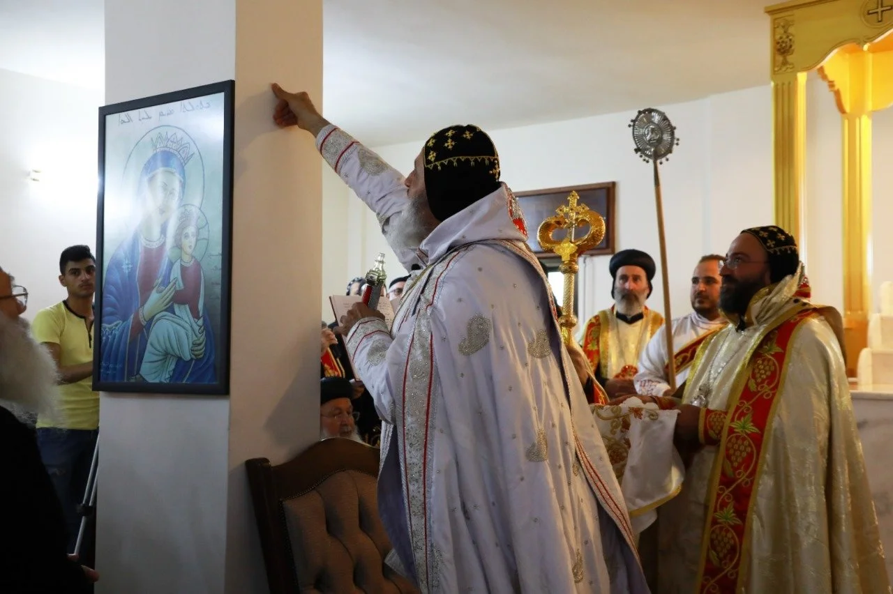 قداسة البطريرك مار إغناطيوس أفرام الثاني يفتتح دير القدّيس مار أنطونيوس الكبير في بريّة صدد، سورية
