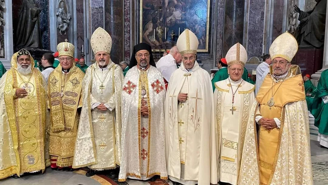غبطة البطريرك الكردينال مار بشارة بطرس الرّاعي يشارك مع سائر بطاركة الشرق الكاثوليك في قدّاس ختام السينودس برئاسة قداسة البابا فرنسيس في بازيليك مار بطرس، روما