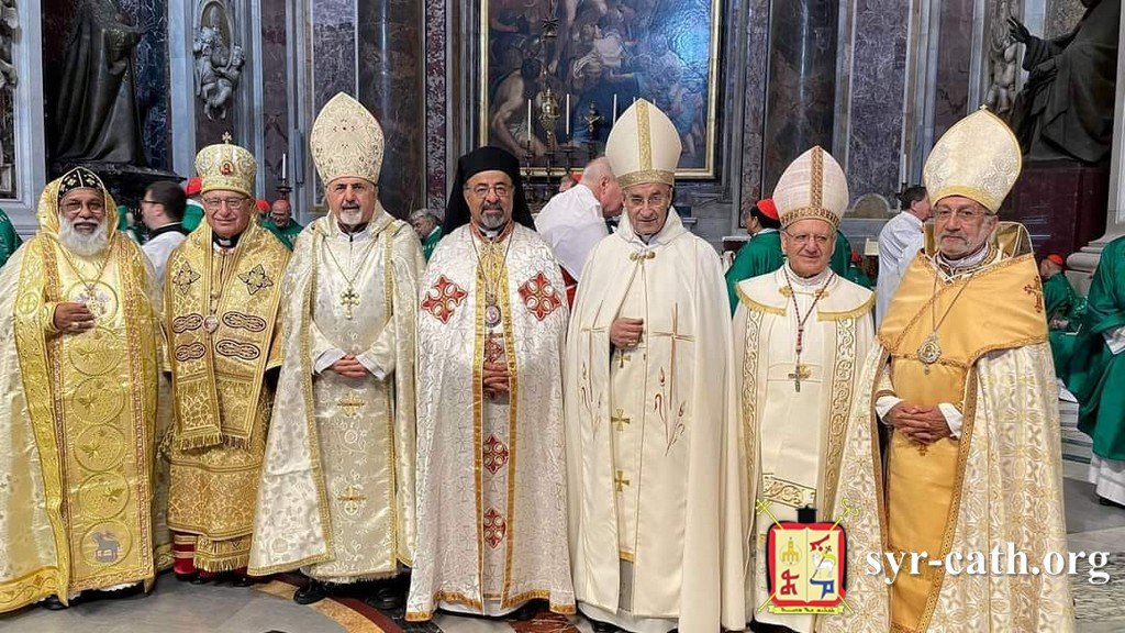 غبطة البطريرك مار اغناطيوس يوسف الثالث يونان يشارك في القدّاس الختامي للدورة الأولى من الجمعيّة العامّة السادسة عشرة لسينودس الأساقفة الروماني برئاسة قداسة البابا فرنسيس، الفاتيكان