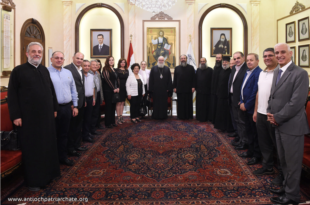 لقاء تشاوري لغبطة البطريرك يوحنّا العاشر مع بعض أعضاء الفعاليّات في دمشق