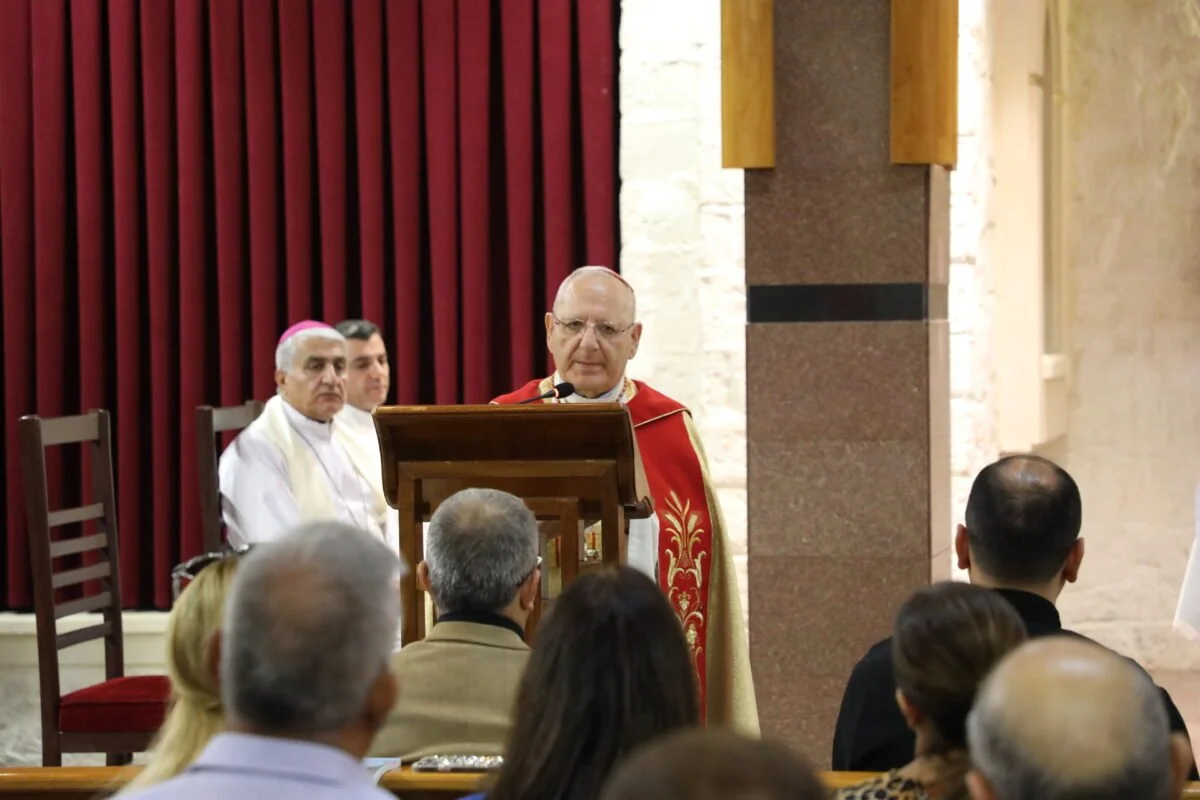 غبطة البطريرك الكاردينال لويس روفائيل ساكو يحتفل بالقدّاس الإلهي لمناسبة بدء العام الأكاديمي لكليّة بابل للّاهوت ومعهد التثقيف المسيحي، عنكاوا