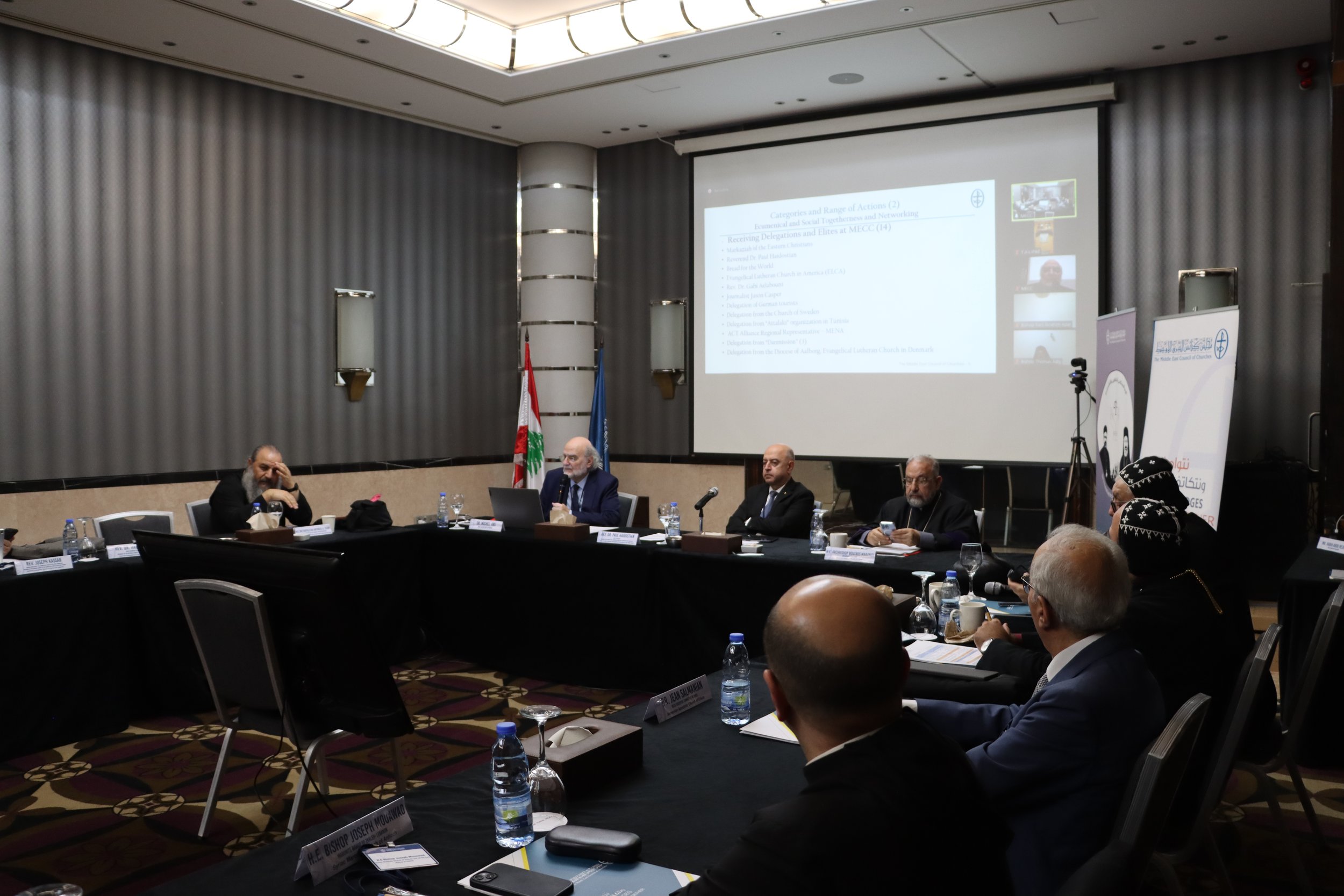 The Executive Committee of the Middle East Council of Churches Holds Its Regular Meeting On Its First Day
