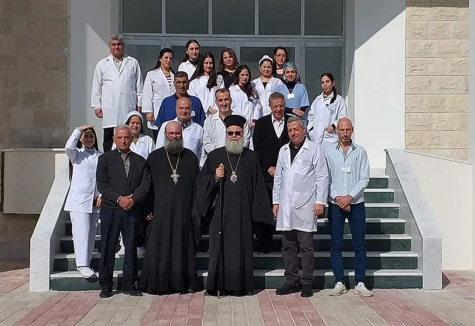 Visit of His Beatitude Patriarch John X to the Patriarchal  Al-Hosn Hospital in Wadi al-Nasara, Syria