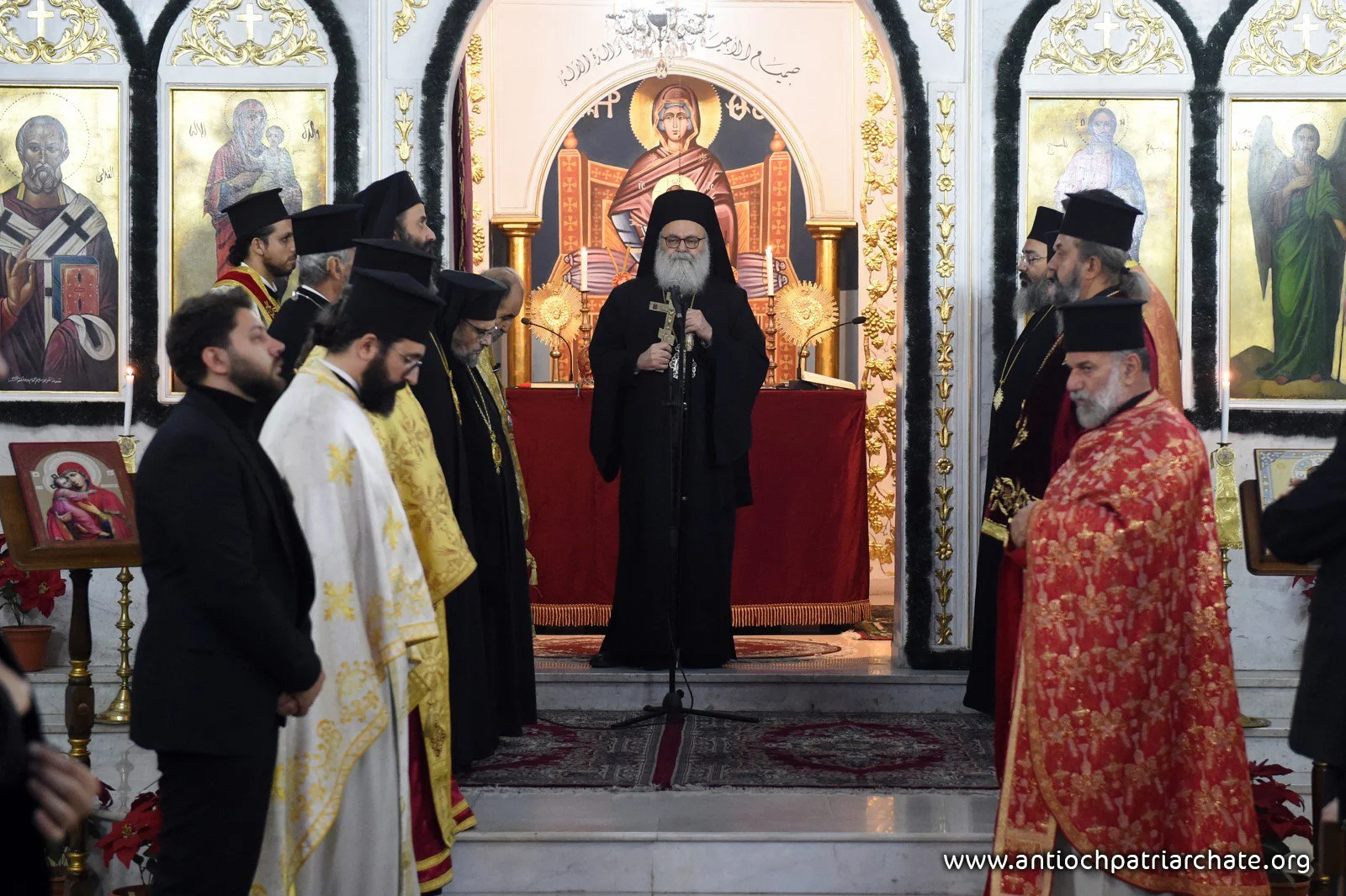 قدّاس عيد القدّيس نيقولاوس العجائبيّ بحضور غبطة البطريرك يوحنّا العاشر في رعيّة القدّيس نيقولاوس في المزة، سورية