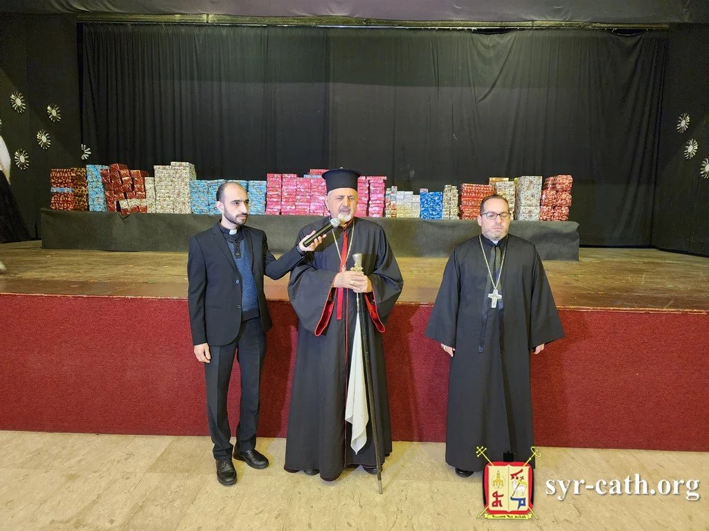 غبطة البطريرك مار اغناطيوس يوسف الثالث يونان يحضر ويبارك حفلة عيد الميلاد لأطفال عائلات المهجَّرين العراقيّين في لبنان