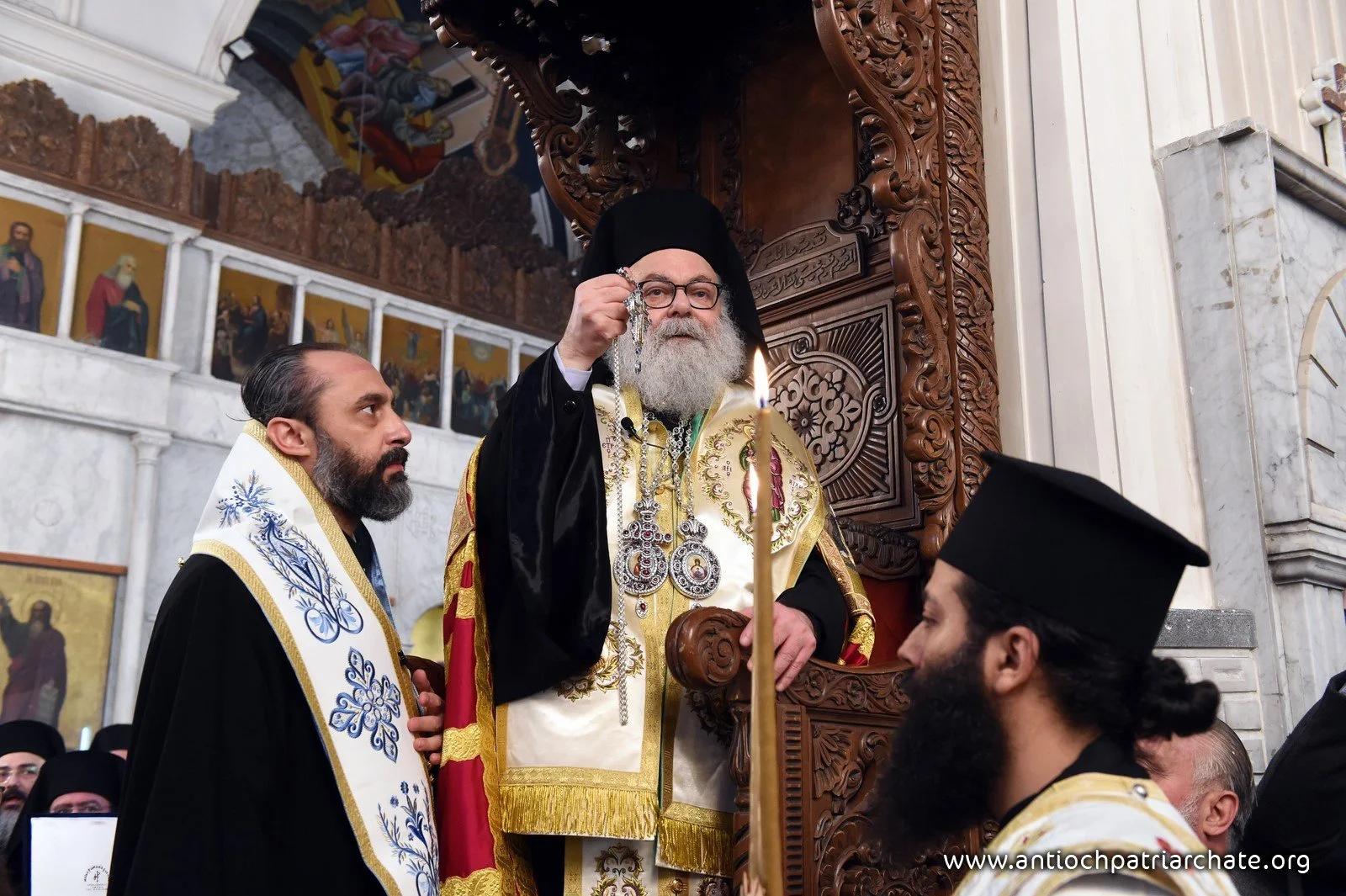 Enthronement of the His Eminence the New Metropolitan of Homs Gregory in the Cathedral of the Forty Martyrs, Syria