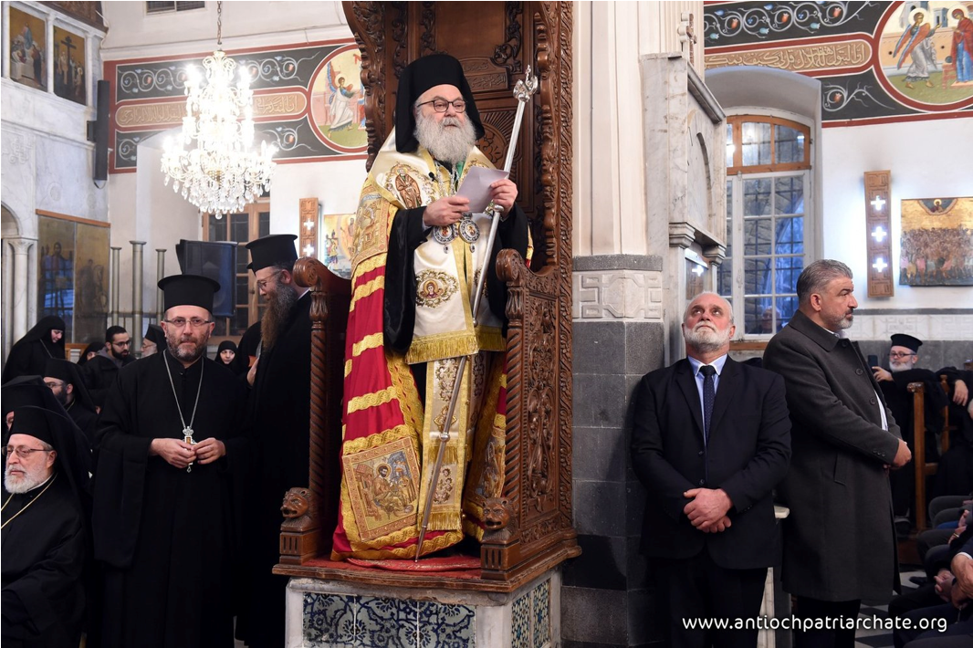 كلمة غبطة البطريرك يوحنّا العاشر في تنصيب سيادة المتروبوليت غريغوريوس خوري على أبرشيّة حمص، في كنيسة الأربعين شهيدًا، سورية