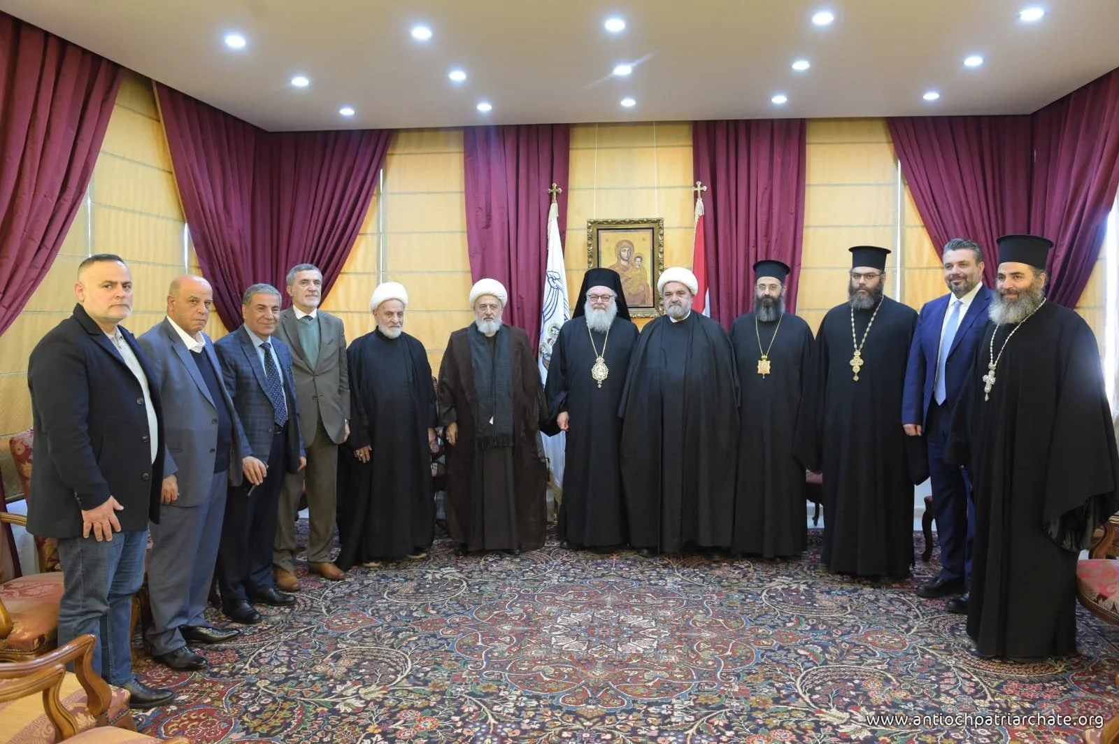 His Beatitude Patriarch John X  Receives His Eminence Sheikh Ali Al- Khatib