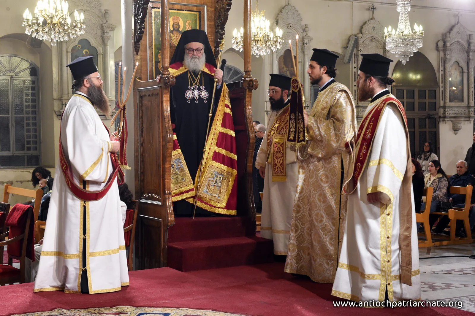 His Beatitude Patriarch John X Presides Over the Nativity Divine Liturgy at the Mariamiyah Patriarchal Cathedral in Damascus, Syria