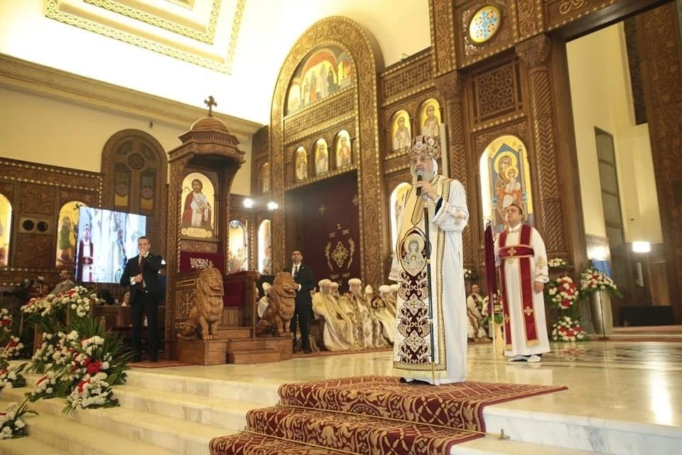 قداسة البابا تواضروس الثاني يصلّي قدّاس عيد الميلاد المجيد في كاتدرائيّة ميلاد المسيح بالعاصمة الإداريّة الجديدة، مصر